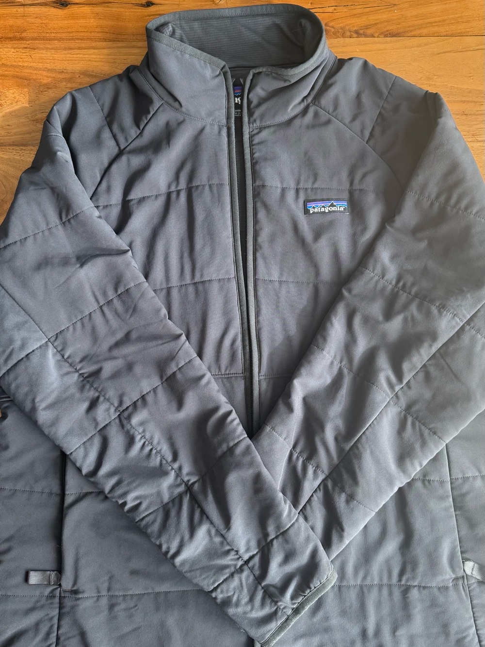 Patagonia Pack-In Gray Insulated Full-Zip Jacket